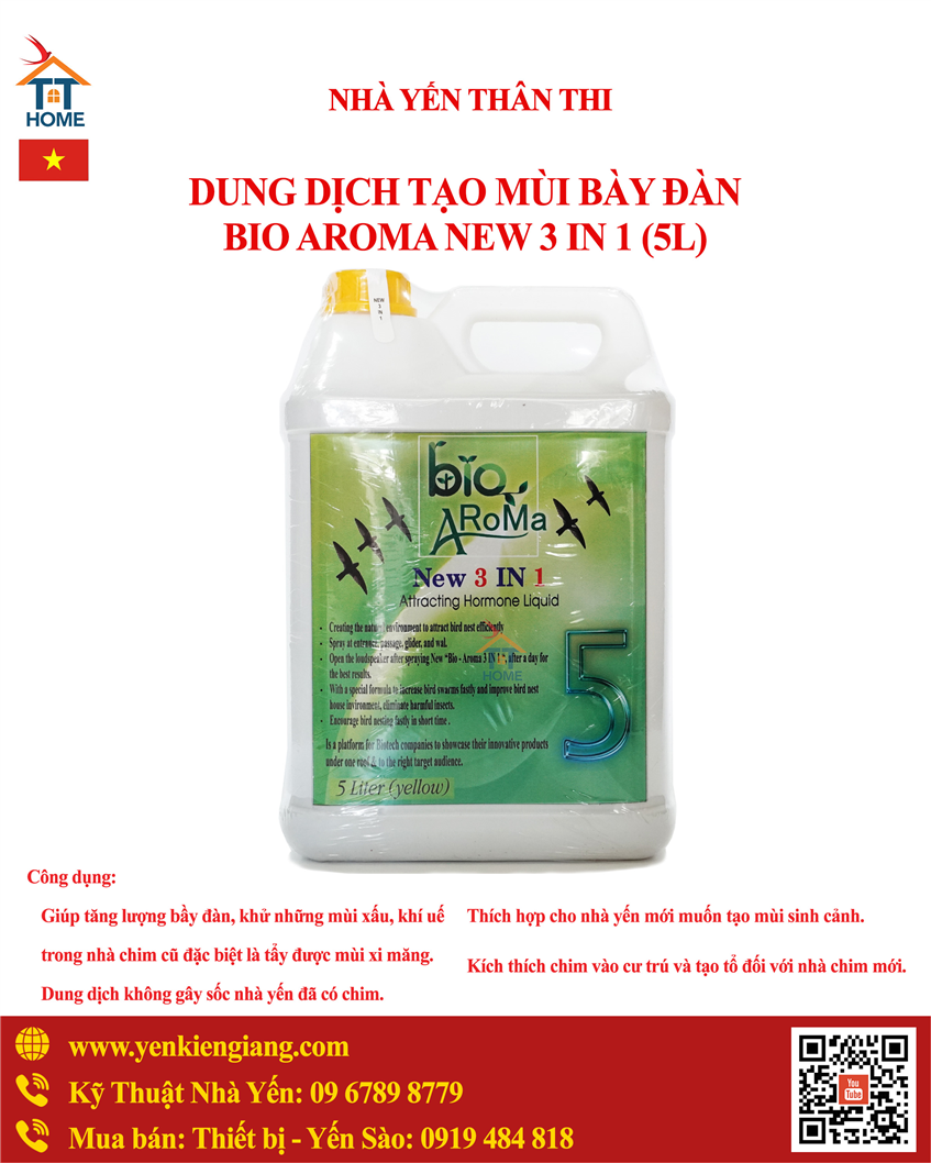 DUNG DỊCH BIO AROMA NEW 3 IN 1