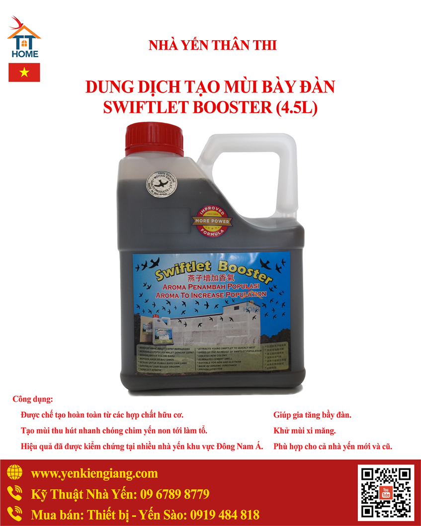 DUNG DỊCH SWIFTLET BOOSTER 4.5L