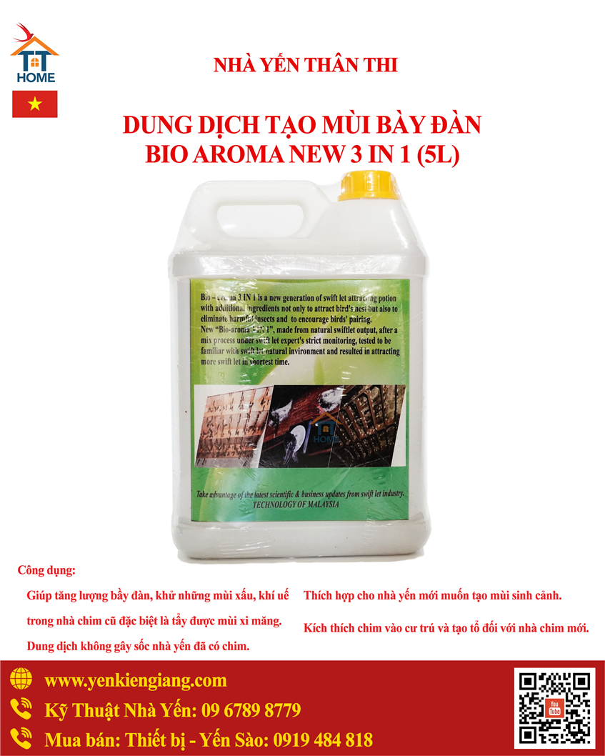 DUNG DỊCH BIO AROMA NEW 3 IN 1