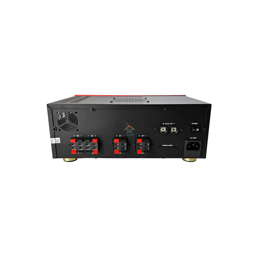 Amplifier Cao Cấp AUDAX: AXM-Garuda-Đen ( auto chuyển đổi tự động 110v-240v - AC<=>DC ) 1600 loa