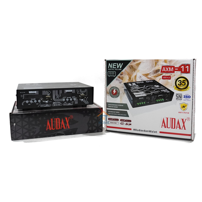 Amplifier Cao Cấp AUDAX: AXM-11 Ver 4.0 ( auto chuyển đổi tự động 110v-240v - AC<=>DC ) 800 loa